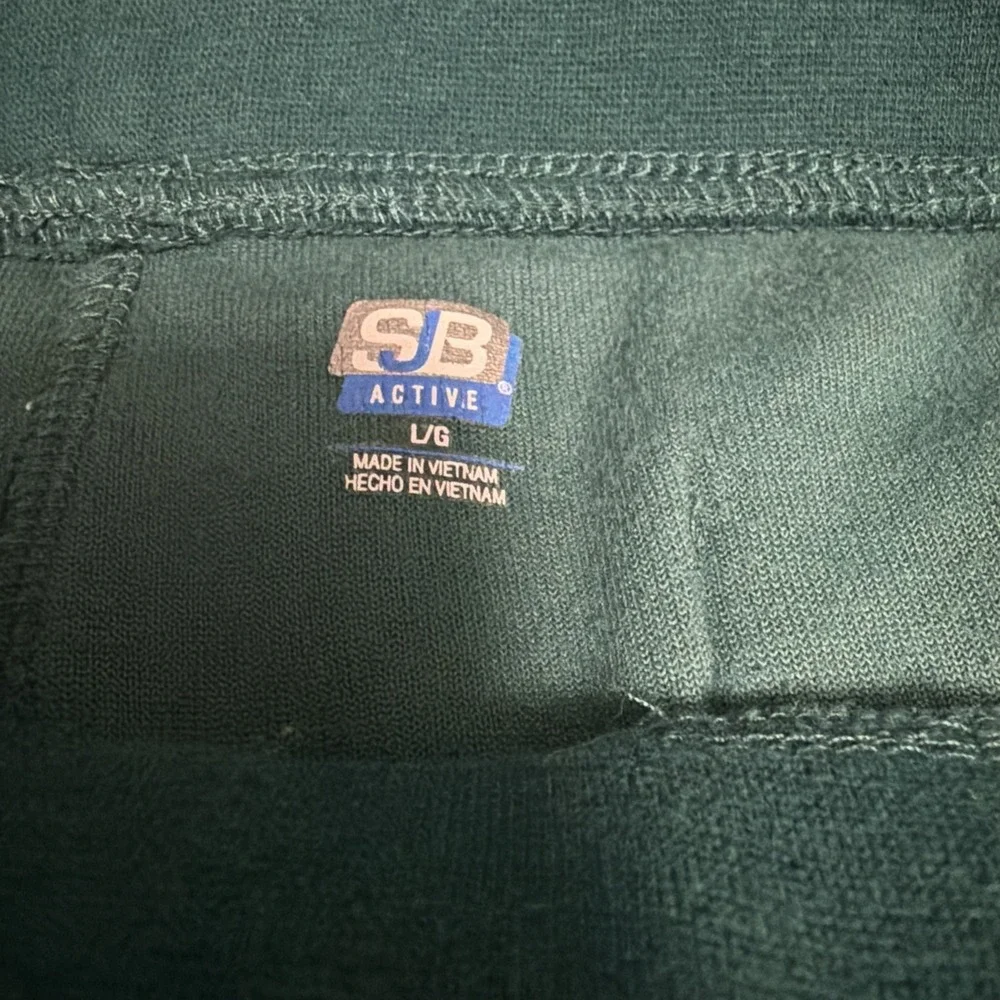 SB Active Women Emerald Green Velour Tracksuit Jewel Stud Trim XL Hoodie Pants